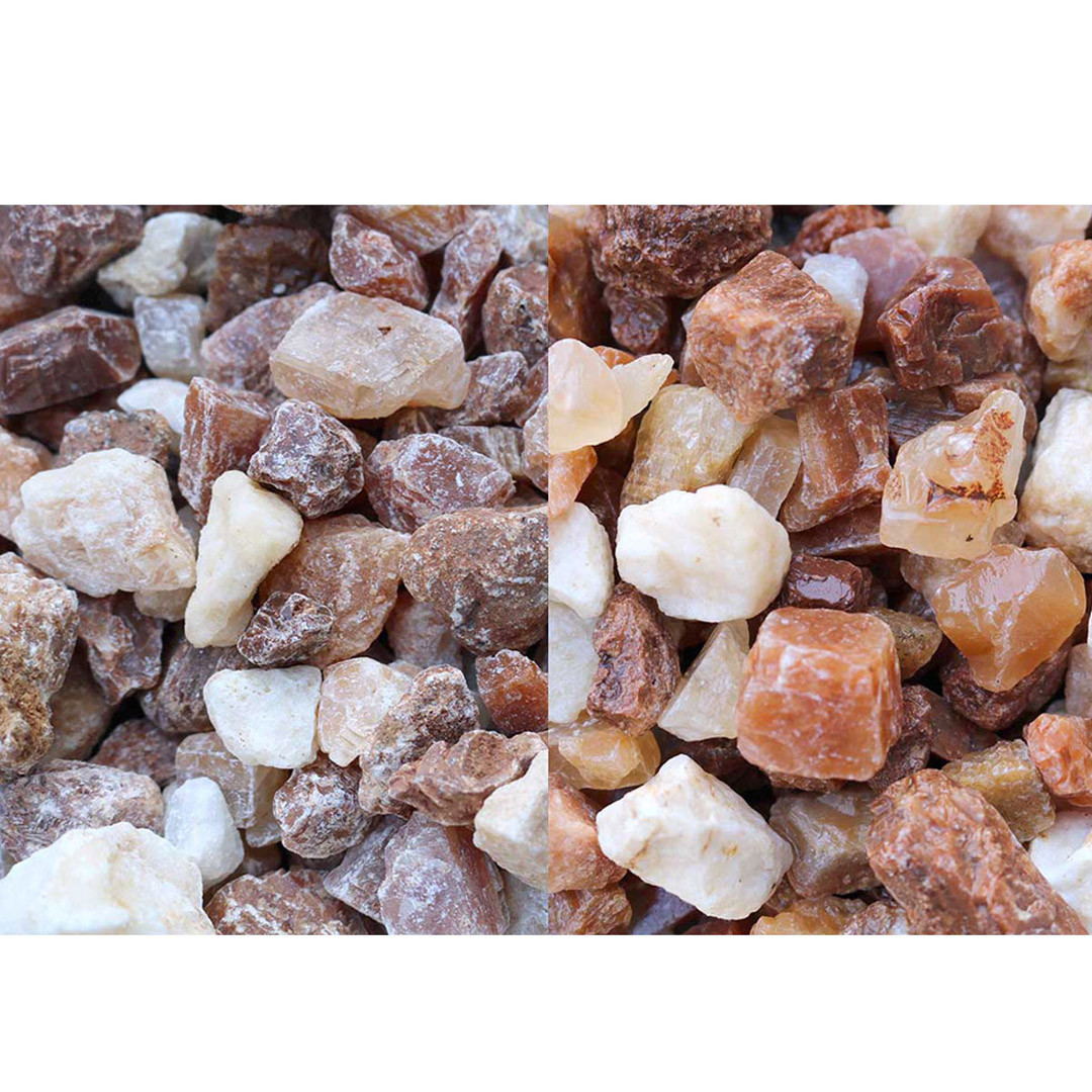 砕石 フーベイストーン クラッシュタイプ 20kg グリーン ピンク