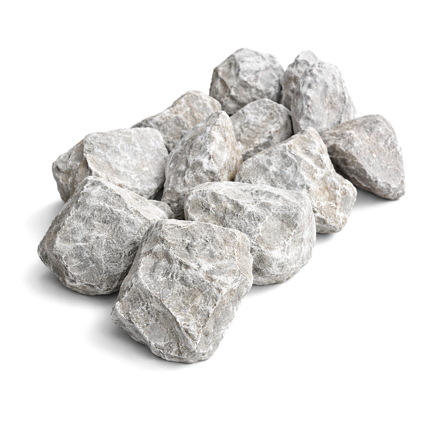 割栗石 20kg 庭石 砕石 ロックガーデン ドライガーデン 天然石 石灰岩