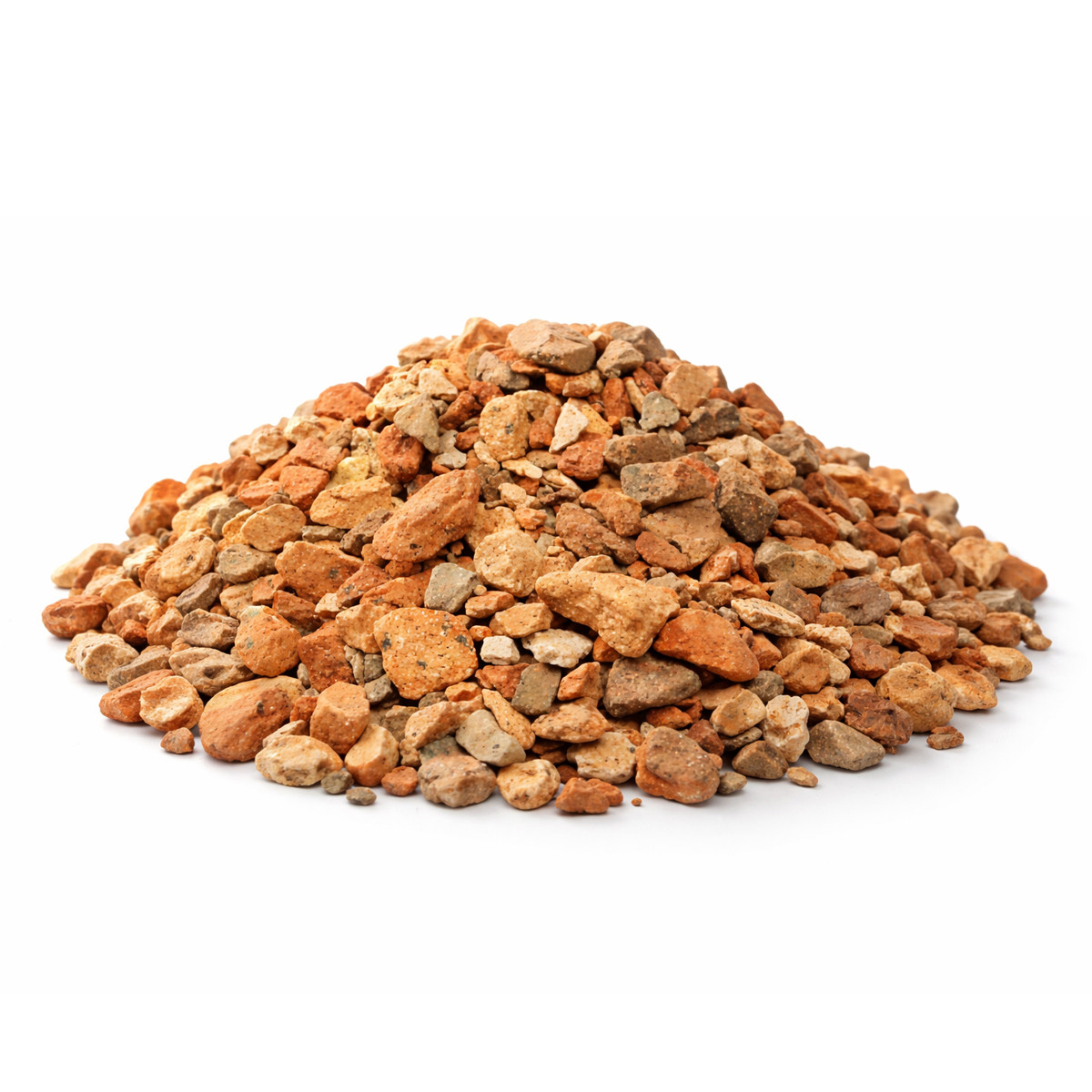 レンガチップ 20kg 日本製 (10kg×2袋) 焼成レンガ砕石 庭砂利 砂利