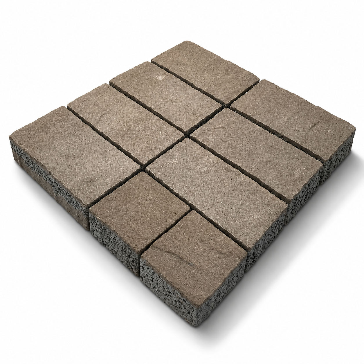 インターロッキング ブロック プラーガブリック 9個セット 透水性 60mm