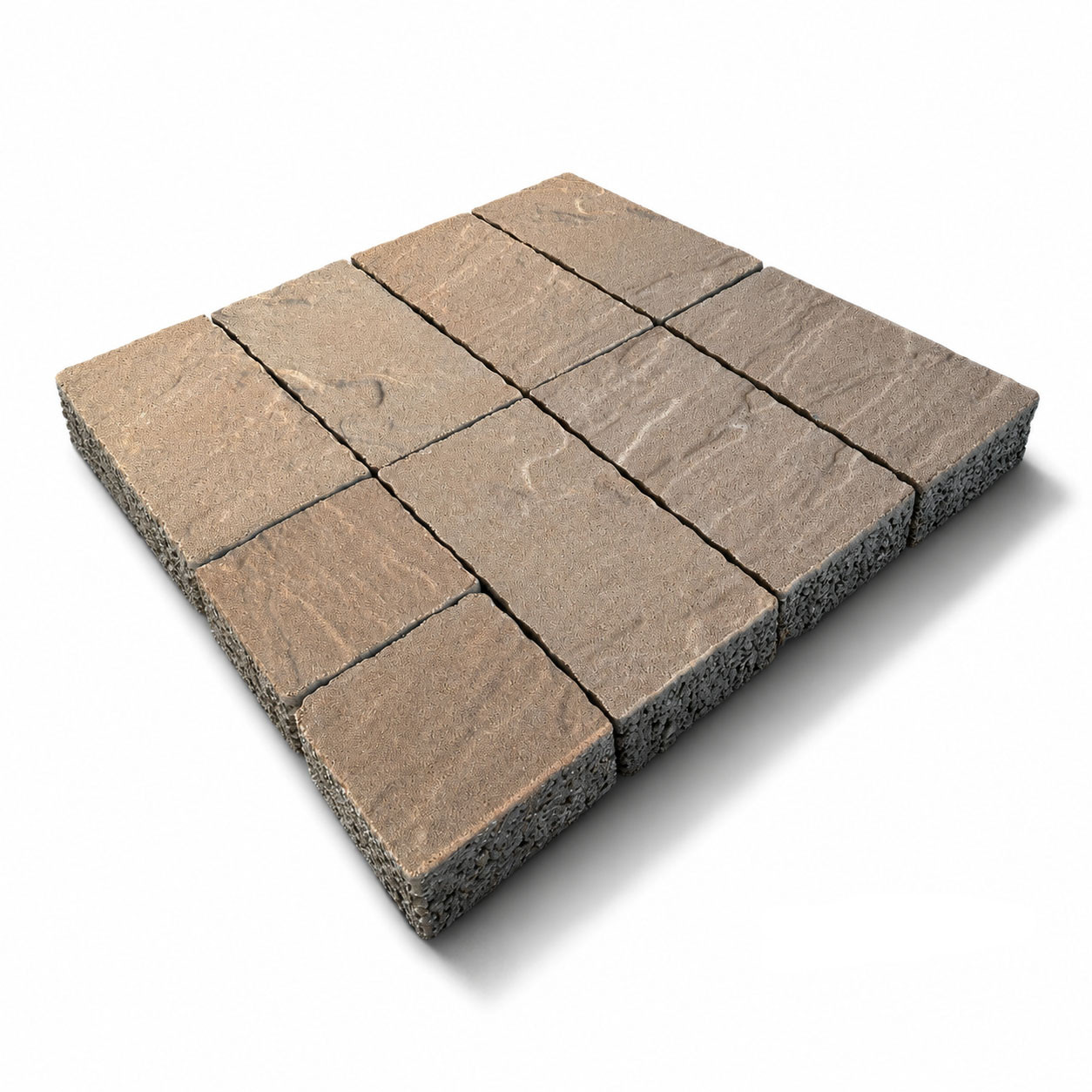 インターロッキング ブロック プラーガブリック 9個セット 透水性 60mm