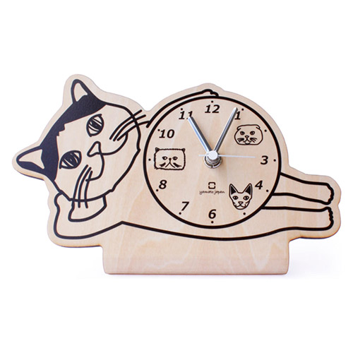 ヤマト工芸 置き時計 stand clock CATS 乾電池式 ブリティッシュ