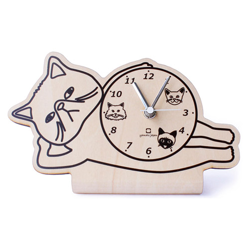 ヤマト工芸 置き時計 stand clock CATS 乾電池式 ブリティッシュ