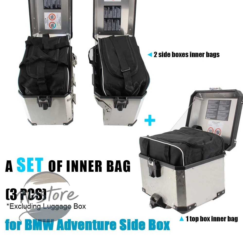 並行輸入品 BMW バイク 部品 カスタムパーツ アクセサリー luggage bags r1200gs adv black inner r1250 gs adventureの画像