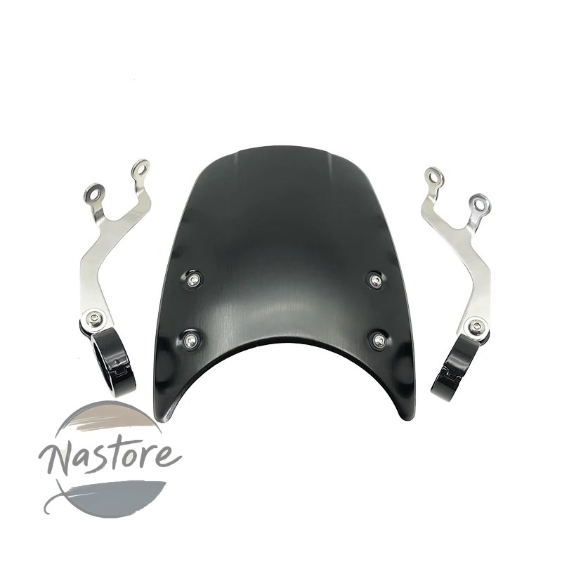 並行輸入品 バイク aluminum windscreen windshield 39mm-41mm fit for インディアンスカウト 2015-20 scout sixty/scout カスタムパーツ 部品 アクセサリーの画像