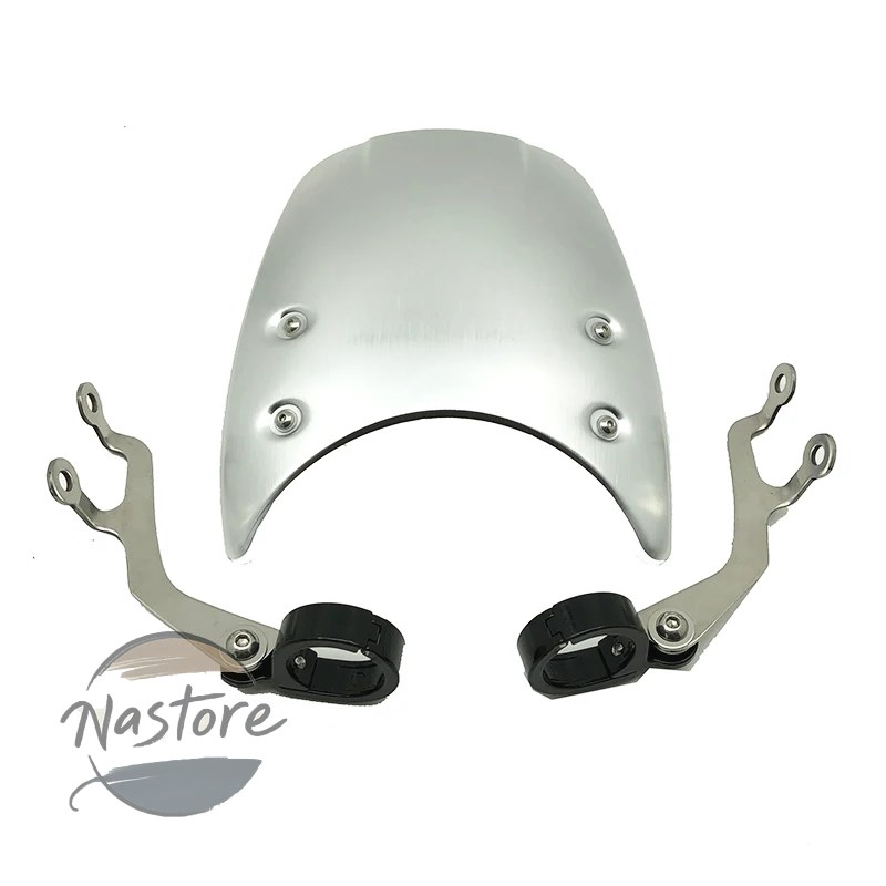 並行輸入品 バイク aluminum windscreen windshield 39mm-41mm fit for インディアンスカウト 2015-20 scout sixty/scout カスタムパーツ 部品 アクセサリーの画像