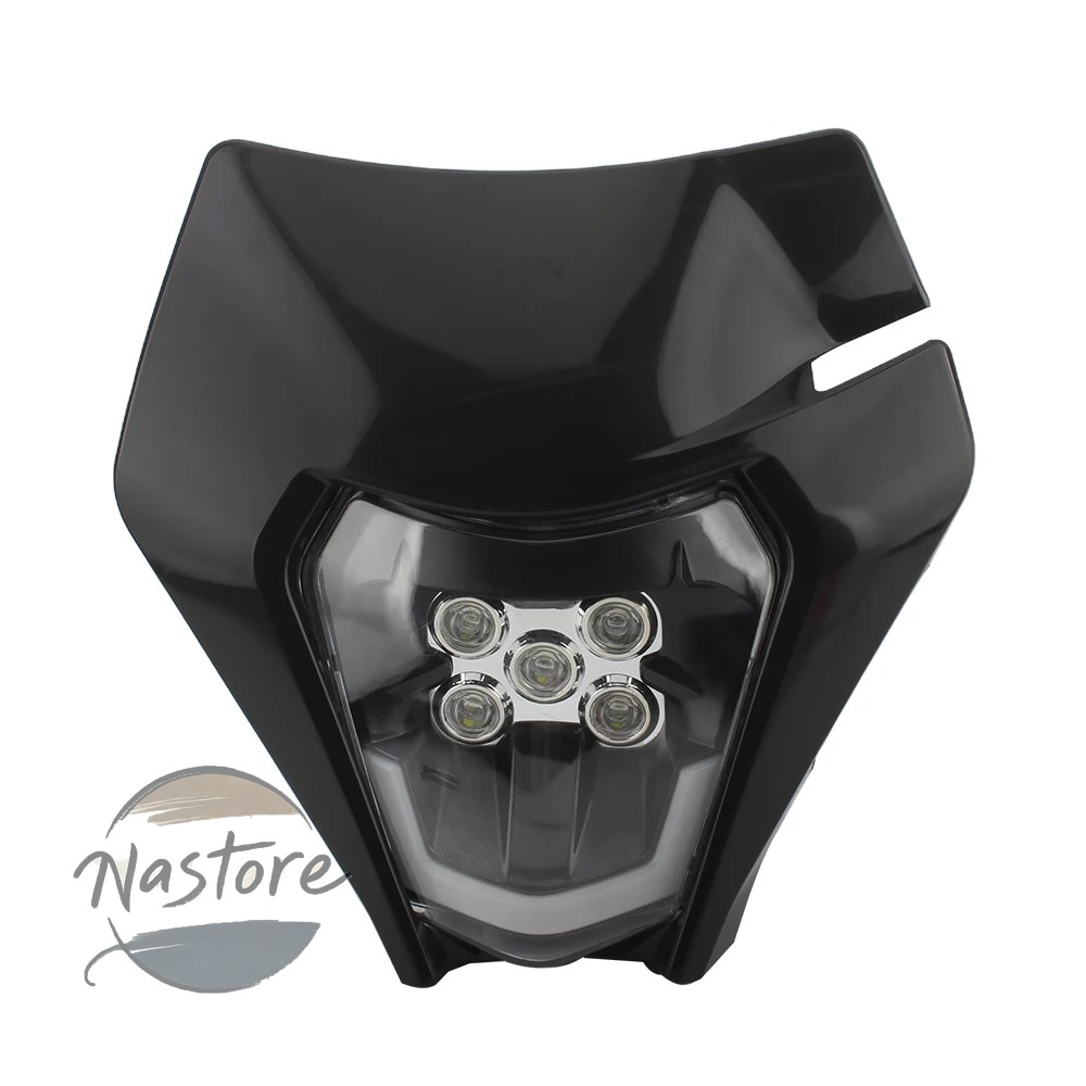 並行輸入品 バイク ヘッドライト ヘッド ライト プレート led フェアリング モトクロス 汚れ 超 エンデューロ ktm exc sx mx 250 300 カスタムパーツ 部品_2