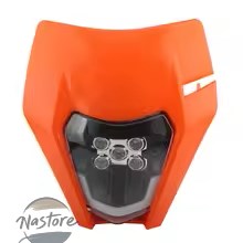 並行輸入品 バイク ヘッドライト ヘッド ライト プレート led フェアリング モトクロス 汚れ 超 エンデューロ ktm exc sx mx 250 300 カスタムパーツ 部品_4