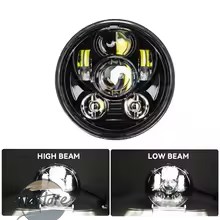並行輸入品 バイク ヘッドライト 5 3/4インチ led ヘッドランプ 5.75インチ faro moto ライト カスタムパーツ 部品 アクセサリー_5