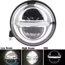 並行輸入品 バイク ヘッドライト 5 3/4インチ led ヘッドランプ 5.75インチ faro moto ライト カスタムパーツ 部品 アクセサリー_7