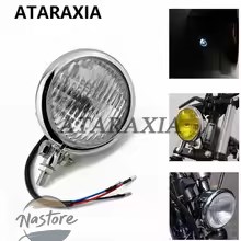 並行輸入品 h4 バイク ヘッドライト バルブ ラウンド型 レトロ 12v ヘッドランプ カスタムパーツ 部品 アクセサリー_1