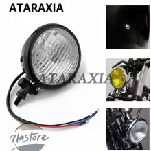 並行輸入品 h4 バイク ヘッドライト バルブ ラウンド型 レトロ 12v ヘッドランプ カスタムパーツ 部品 アクセサリー_2