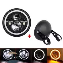 並行輸入品 バイク ヘッドライト ヘッド ライト 7インチ led drl ランプトライアンフカワサキ カワサキ 7.5 インチランプハウジング カスタムパーツ 部品_3