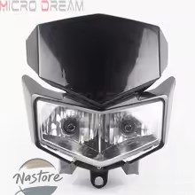 並行輸入品 バイク ヘッドライト ヘッド ライト オフロードツインデュアルライトカワサキ カワサキ klx 250 250s 250sf d-トラッカー x カスタムパーツ 部品_2