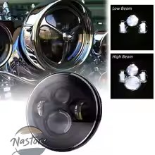 並行輸入品 バイク ヘッドライト ヘッド 7 インチ led ライト ブラック