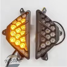 並行輸入品 zx6r バイク ウインカー カワサキ ニンジャ 300 400 650 1000 ニンジャ300 zx 6r led インジケータライトランプフラッシャー カスタムパーツ 部品_1