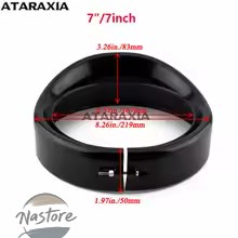 並行輸入品 バイク カバー フォグランプ ヘッドライト 5.75インチ 4.5インチ 7 インチ バイザーベゼル トリムリング led ヘッドランプハーレーの画像