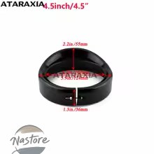 並行輸入品 バイク カバー フォグランプ ヘッドライト 5.75インチ 4.5インチ 7 インチ バイザーベゼル トリムリング led ヘッドランプハーレーの画像