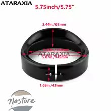 並行輸入品 バイク カバー フォグランプ ヘッドライト 5.75インチ 4.5インチ 7 インチ バイザーベゼル トリムリング led ヘッドランプハーレーの画像