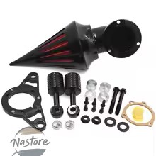 並行輸入品 クローム e black air cleaner filter for 2001 2009 ハーレー davidson ソフテイル fat boy ダイナ street bob wide glide 部品 カスタムパーツ_6