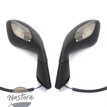並行輸入品 バイク turn signal rear view mirrors for aprilia 2004 2008 rsv 1000 2007 mille r black free shipping カスタムパーツ 部品 アクセサリー_1