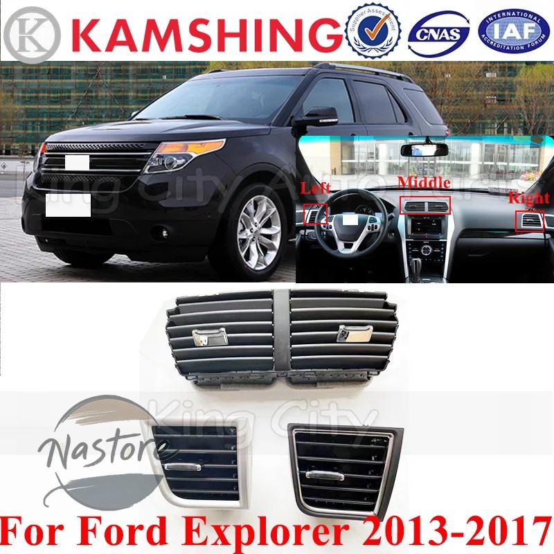 並行輸入品 フォード ford カスタム エクスプローラー 2013 2014 2015-2017 カーアクセサリー インナーコンソール ダッシュボード エアコン エアアウトレット_1