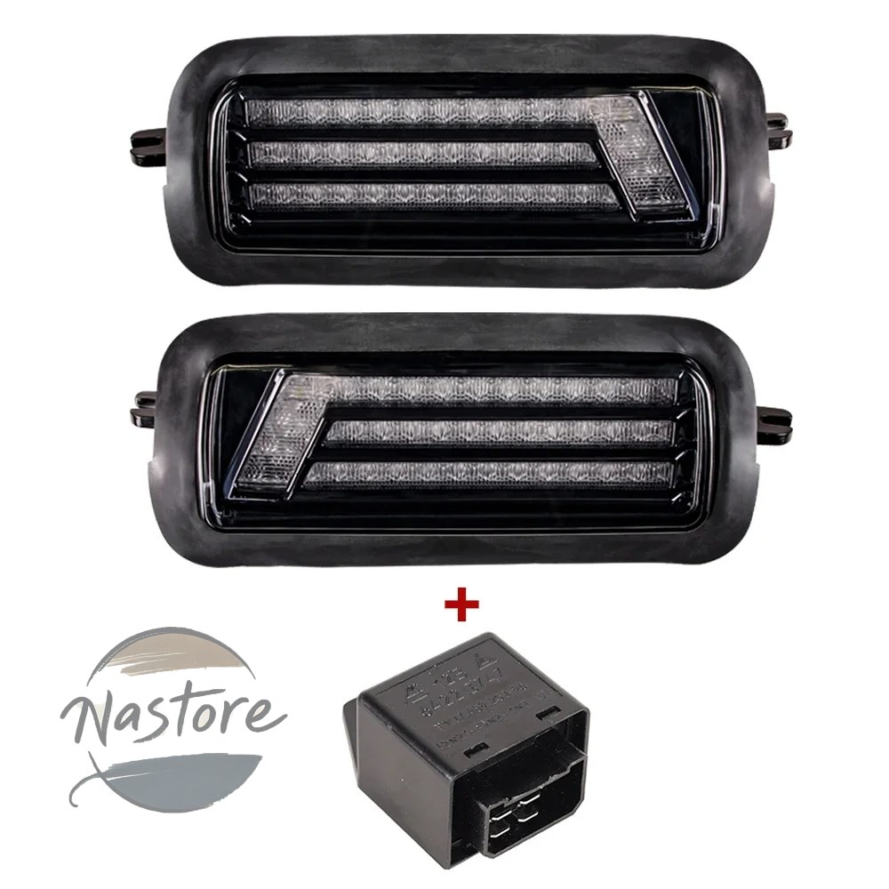 並行輸入品 カバー アクセサリー カスタム カースタイリングチューニングライトプロテクター lada niva 4x4 1995 led drlライト カスタムパーツ 部品の画像