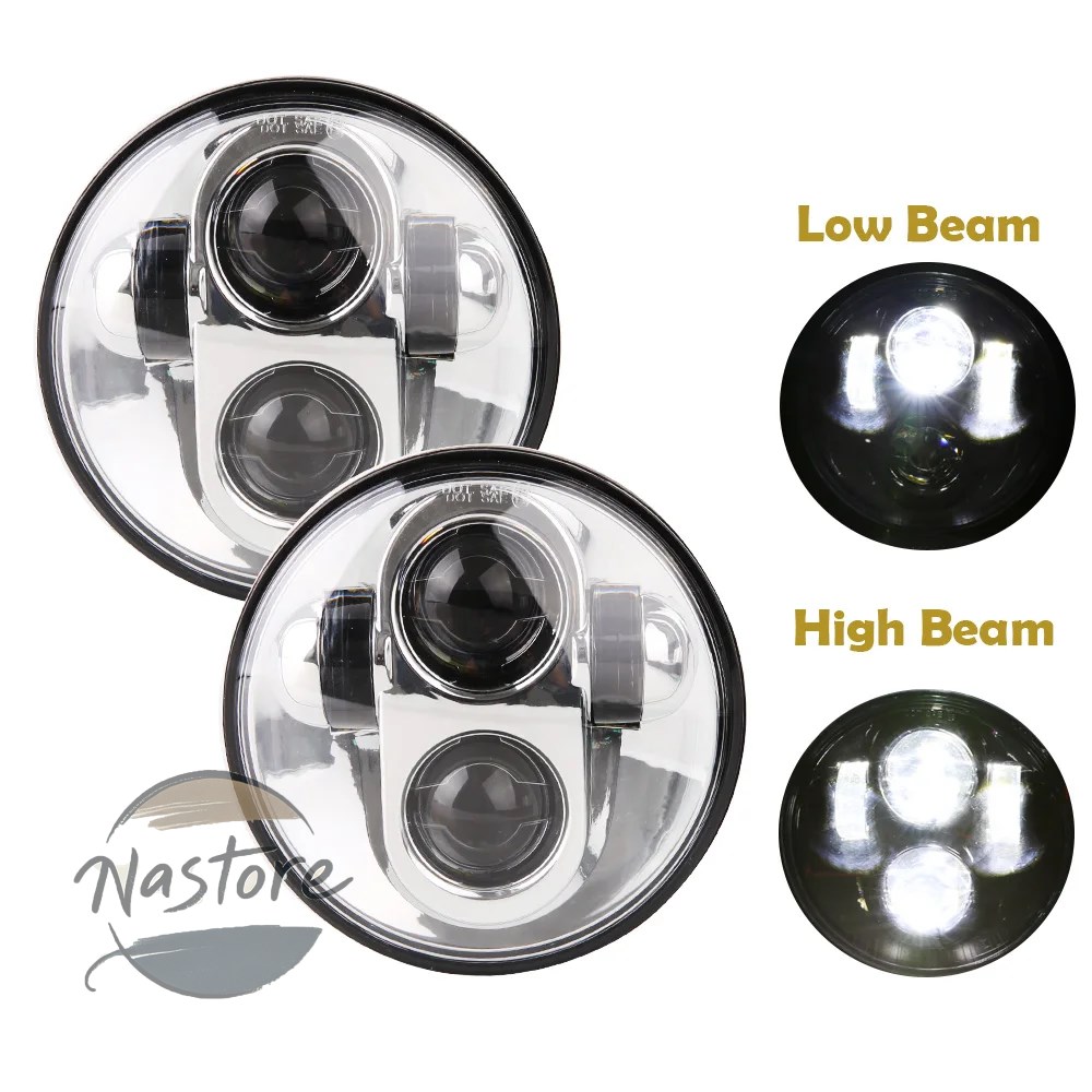 並行輸入品 ヘッド ヘッドライト ライト 2x 5.75インチ led ハイ/ロービーム ハロー スピードトリプル \u0026 ストリートトリプル サンダー 5 3/4インチ_6