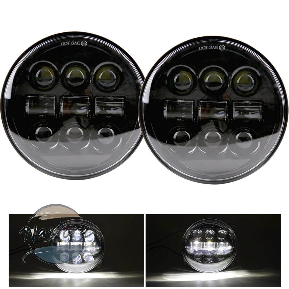 並行輸入品 ヘッド ヘッドライト ライト 2x 5.75インチ led ハイ/ロービーム ハロー スピードトリプル \u0026 ストリートトリプル サンダー 5 3/4インチ_8