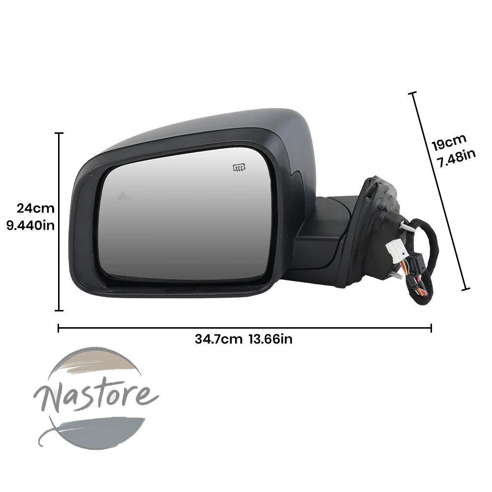 並行輸入品 ジープ 13 pins door rearview mirror assembly grand cherokee wk 2011-2021 with dual plug primer side cars accessories 部品 カスタムパーツ_1