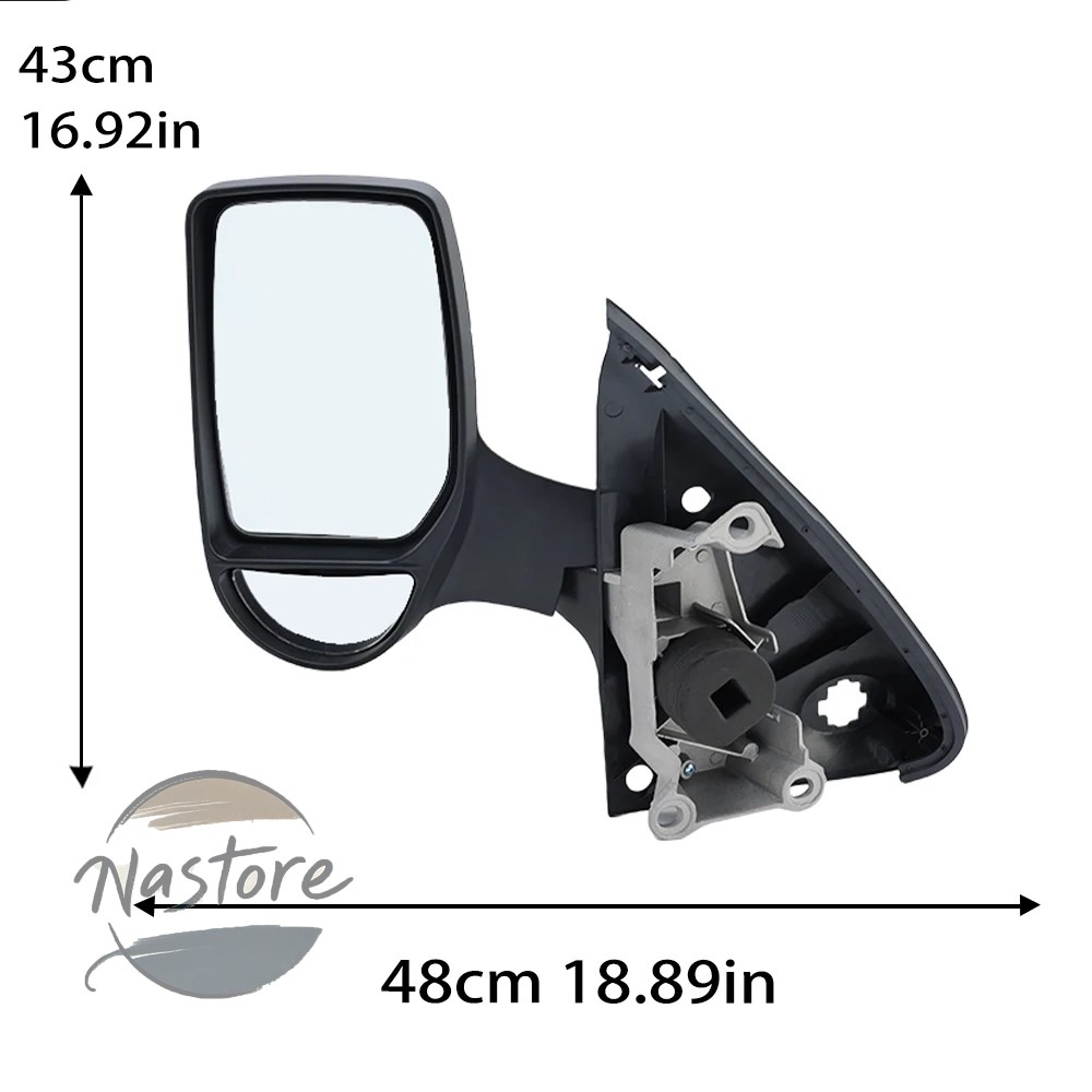 並行輸入品 door rearview mirror assembly for ford transit mk6 mk7 2000-2014 short arm models texture black side car accessories 部品 カスタムパーツの画像