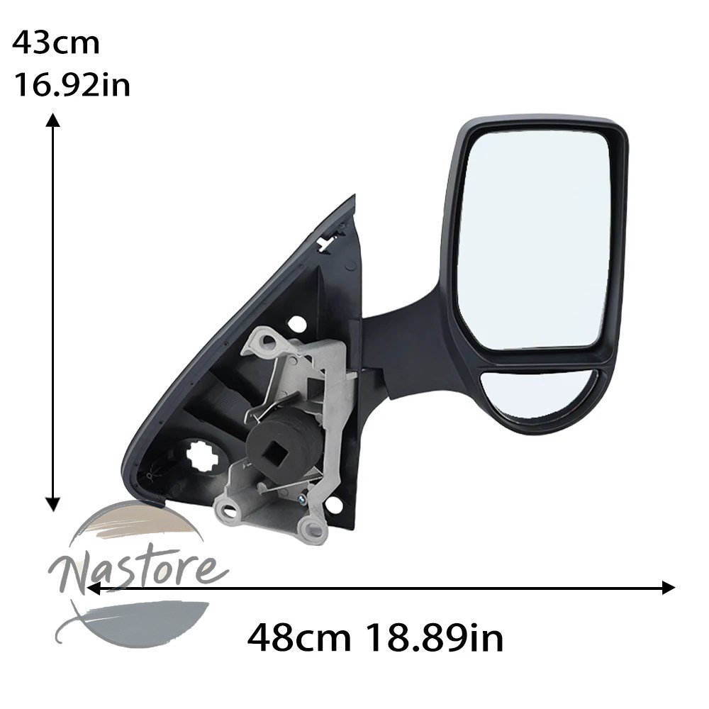 並行輸入品 door rearview mirror assembly for ford transit mk6 mk7 2000-2014 short arm models texture black side car accessories 部品 カスタムパーツの画像