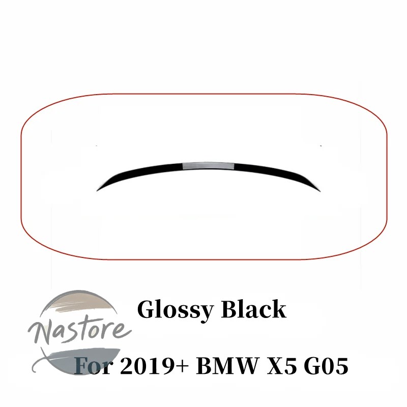 並行輸入品 BMW リア カスタムパーツ 2019-2024 x5 g05 absプラスチックブラックカーボントランクミッドスポイラーウィングカーアクセサリーパーツ 部品_1