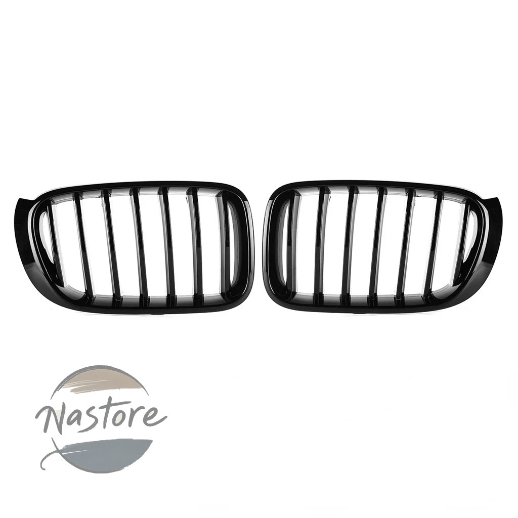 並行輸入品 BMW フロント 交換 光沢/マット仕上げ スポーツキドニーグリル x3 f25 x4 f26 2014-2017 シングルスラット レーシングバンパーグリル 部品_2