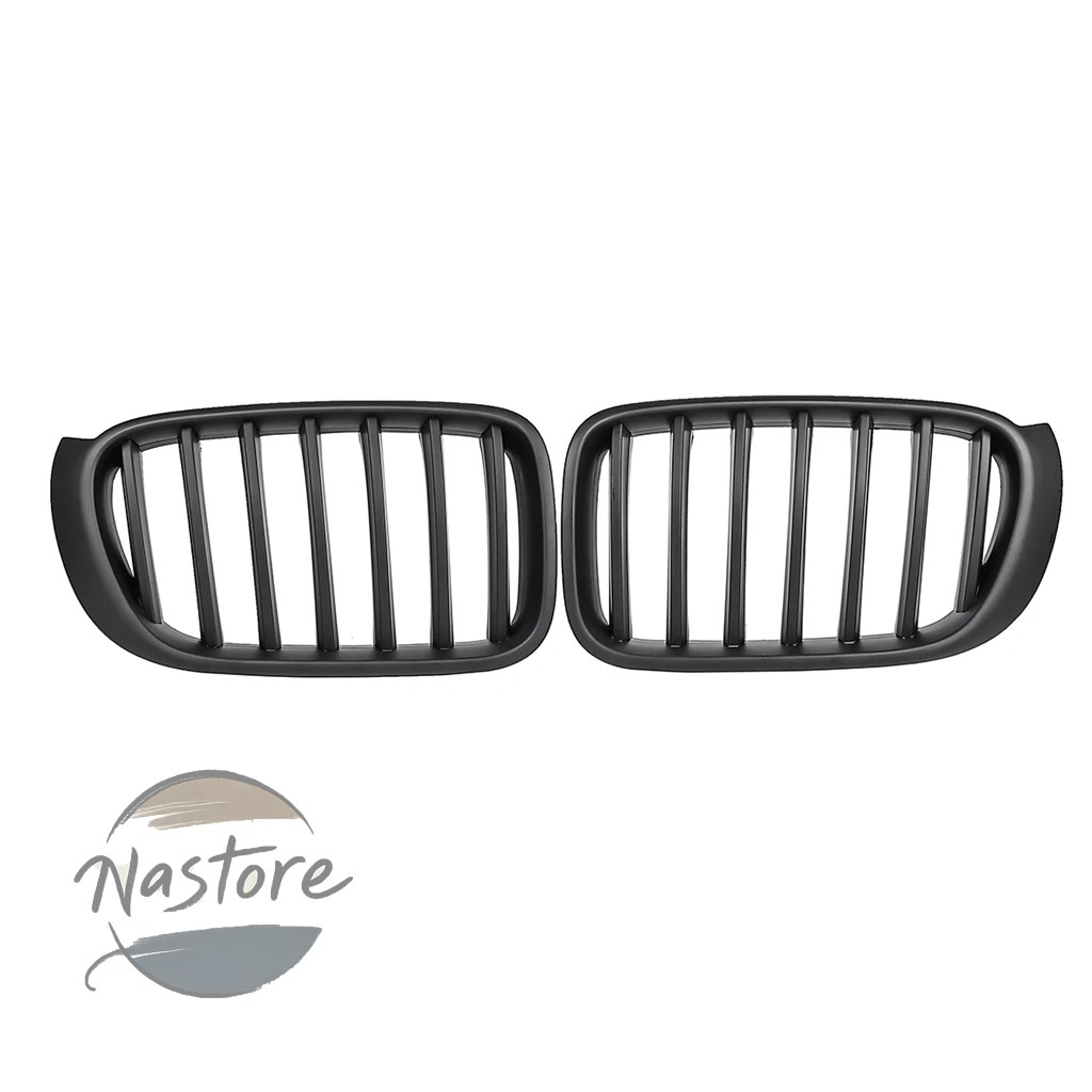 並行輸入品 BMW フロント 交換 光沢/マット仕上げ スポーツキドニーグリル x3 f25 x4 f26 2014-2017 シングルスラット レーシングバンパーグリル 部品_1