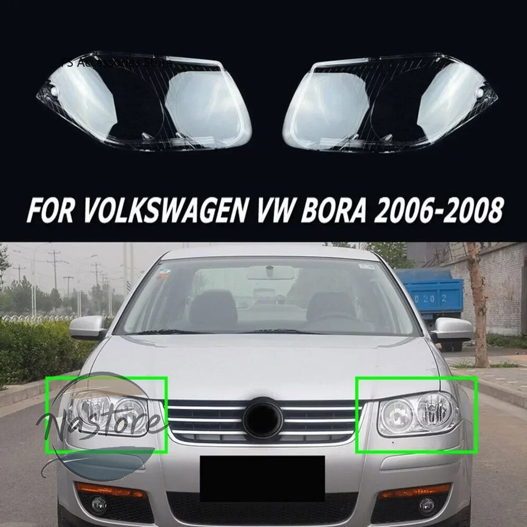 並行輸入品 フォルクスワーゲン volkswagen カバー ヘッドライト フロント ヘッド ライト ボラ ジェッタ 2006 2007 2008 ライトレンズ カスタムパーツ 部品_1