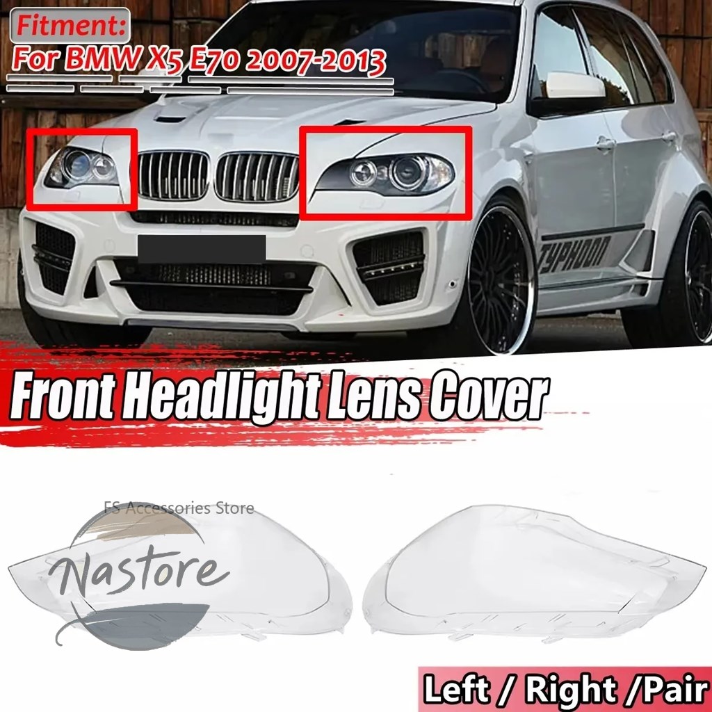 並行輸入品 BMW カバー フロント リア ヘッド ヘッドライト ライト x5 e70 2007-2013 ランプレンズ ライトレンズ クランプ ラの画像
