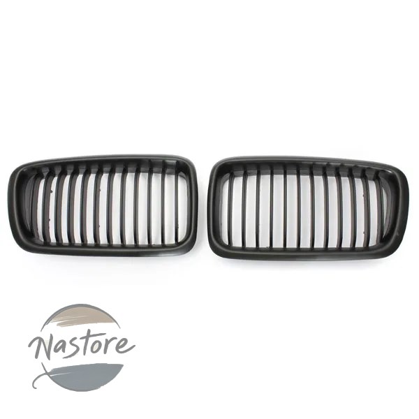 並行輸入品 BMW フロント rm-car ペアキドニーグリルシングルスラットグリルグリル e38 7シリーズ 4ドア 740i 740il 750il 1998-2001 レーシンググリル 部品_1