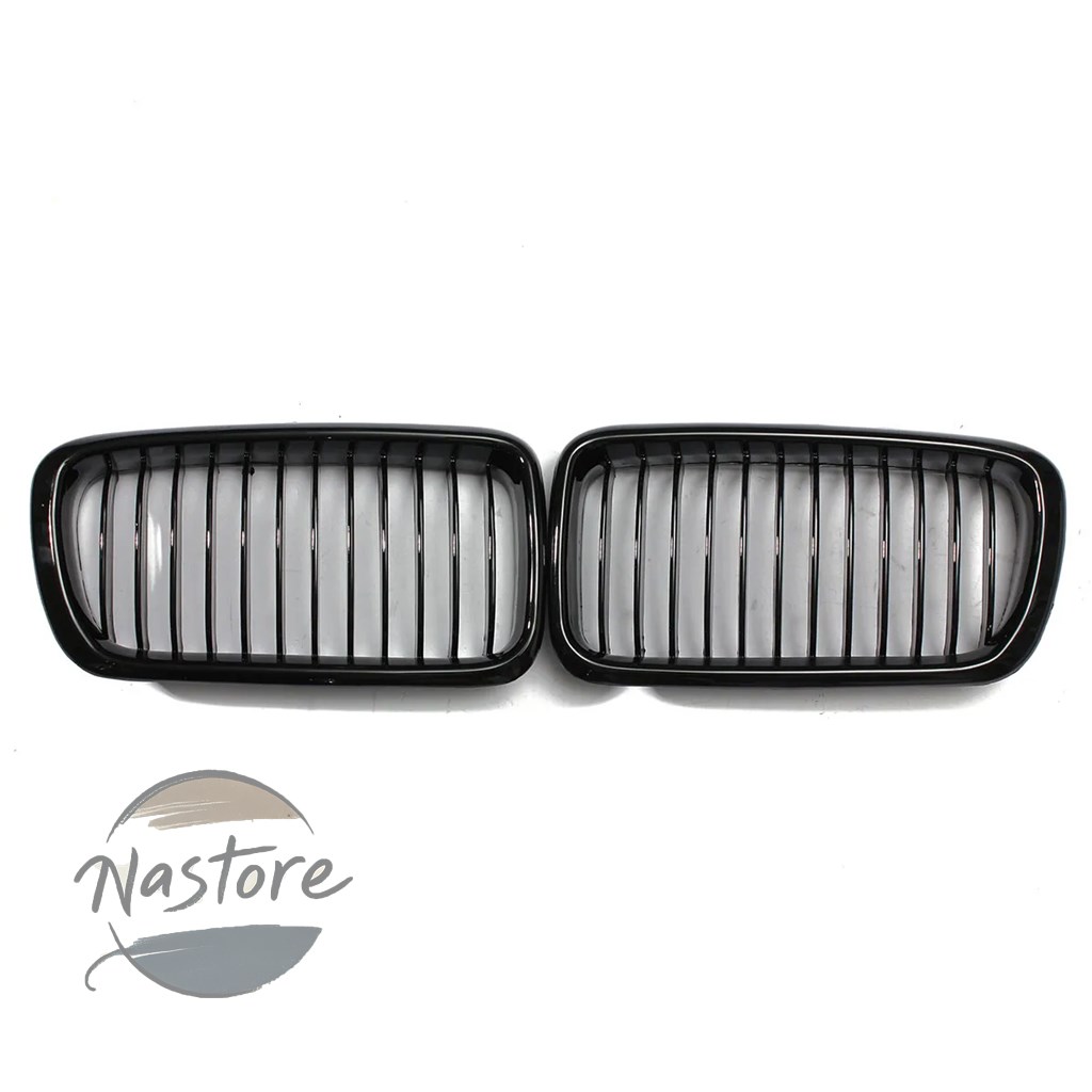 並行輸入品 BMW フロント rm-car ペアキドニーグリルシングルスラットグリルグリル e38 7シリーズ 4ドア 740i 740il 750il 1998-2001 レーシンググリル 部品_2