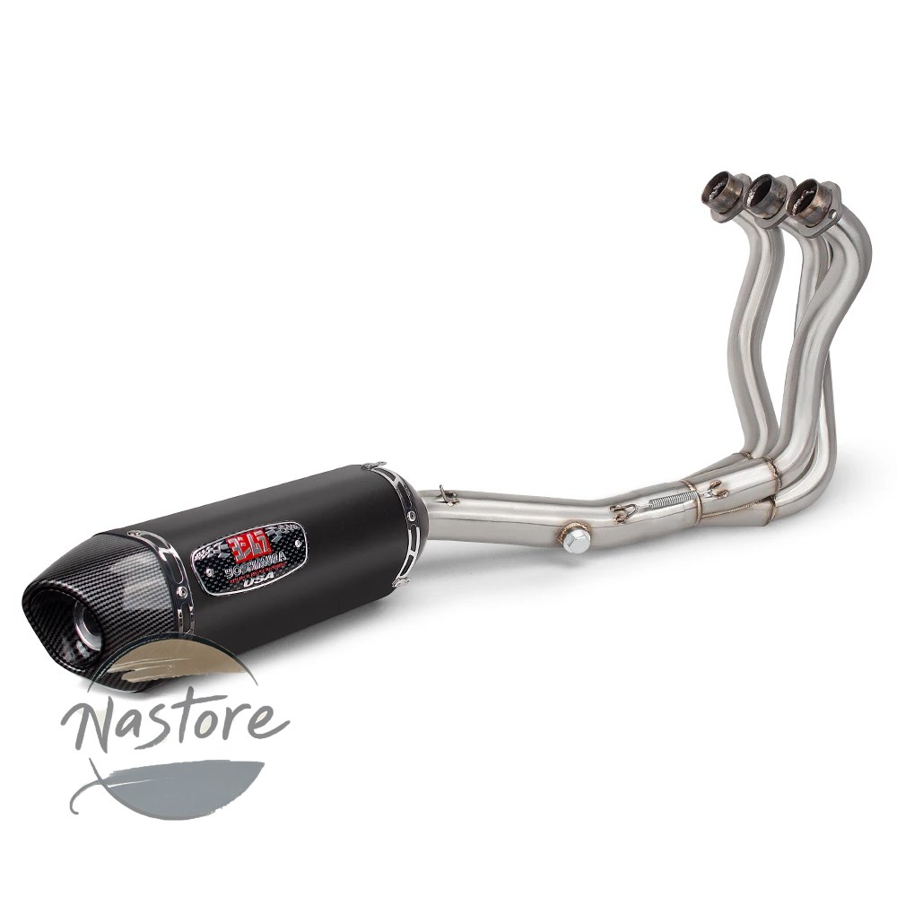 並行輸入品 ヤマハ フロント マフラー カスタム mt09 fz09 xsr900 2014-2020 r77 リンクパイプ フルエキゾースト エスケープ モト スリップオン フルシステムの画像