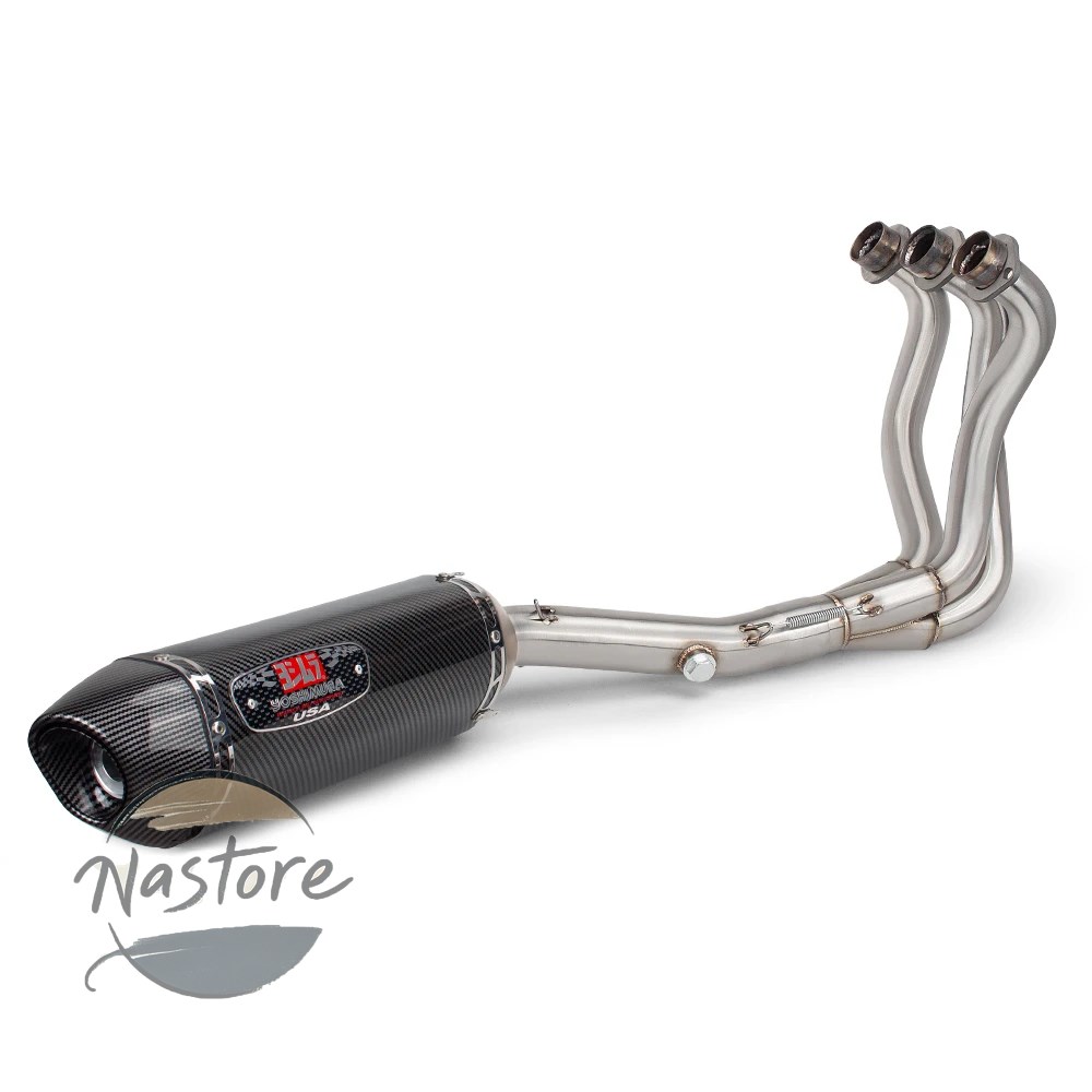 並行輸入品 ヤマハ フロント マフラー カスタム mt09 fz09 xsr900 2014-2020 r77 リンクパイプ フルエキゾースト エスケープ モト スリップオン フルシステムの画像