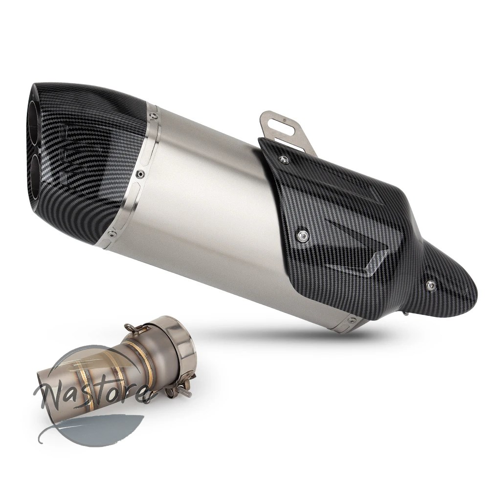 並行輸入品 BMW バイク キット マフラー カスタム r1300gs adv 排気スリップオンライン ステンレスミドルリンクアダプターパイプ ジャイアントビッグシールドの画像