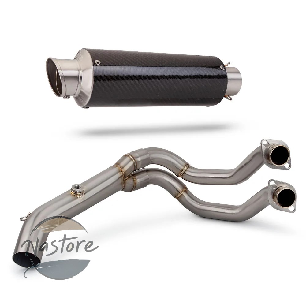 並行輸入品 バイク フロント キット マフラー 部品 カスタムパーツ アクセサリー カワサキ z650 ニンジャ650 排気システム パイプ f01 db キラー レーシング_2