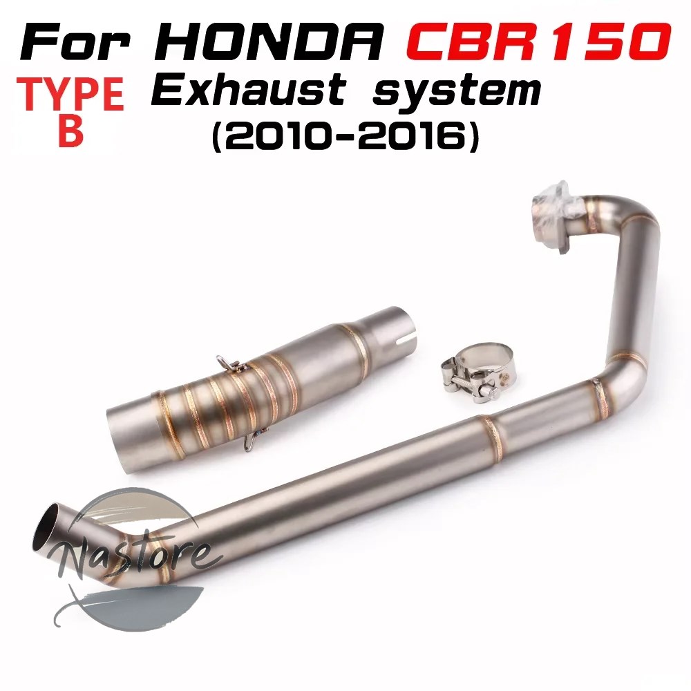並行輸入品 cbr150 ホンダ honda バイク リップ マフラー フロント 排気エスケープミッドリンクパイプ接続51mmスオン r 2010-2021 カスタムパーツ 部品_1