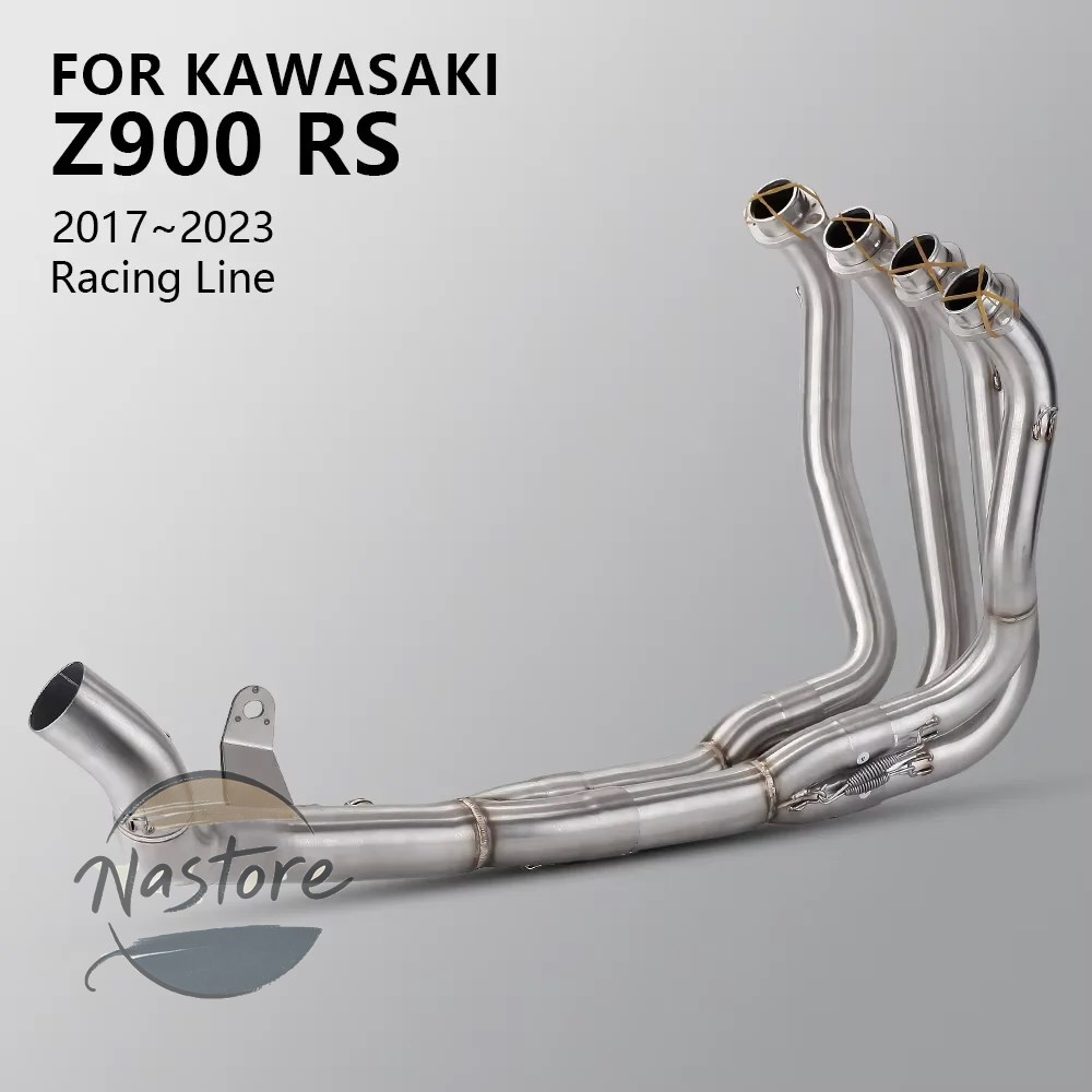 並行輸入品 バイク フロント マフラー 部品 カスタムパーツ アクセサリー カワサキ z900rs 2017-2023 スリップオン 排気エスケープ_2