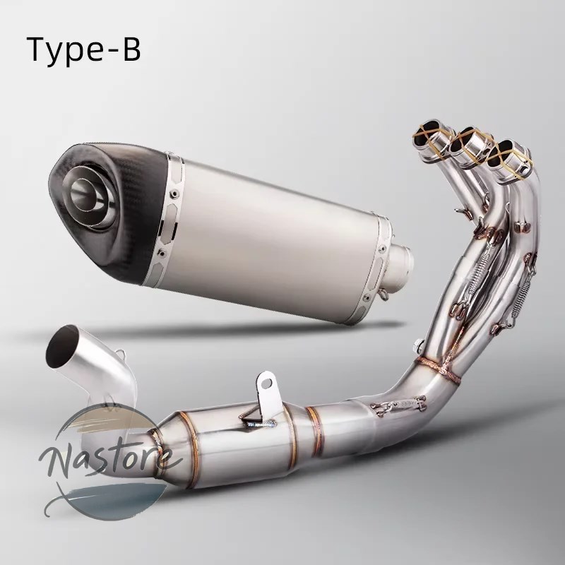 並行輸入品 ヤマハ バイク フロント マフラー 部品 カスタムパーツ アクセサリー mt09 fz09 xsr900 2021-2023 フル排気システム ミッドリンクパイプ カーボン_1