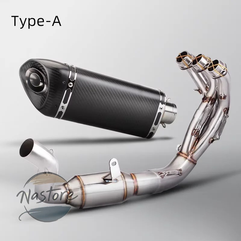 並行輸入品 ヤマハ バイク フロント マフラー 部品 カスタムパーツ アクセサリー mt09 fz09 xsr900 2021-2023 フル排気システム ミッドリンクパイプ カーボン_2