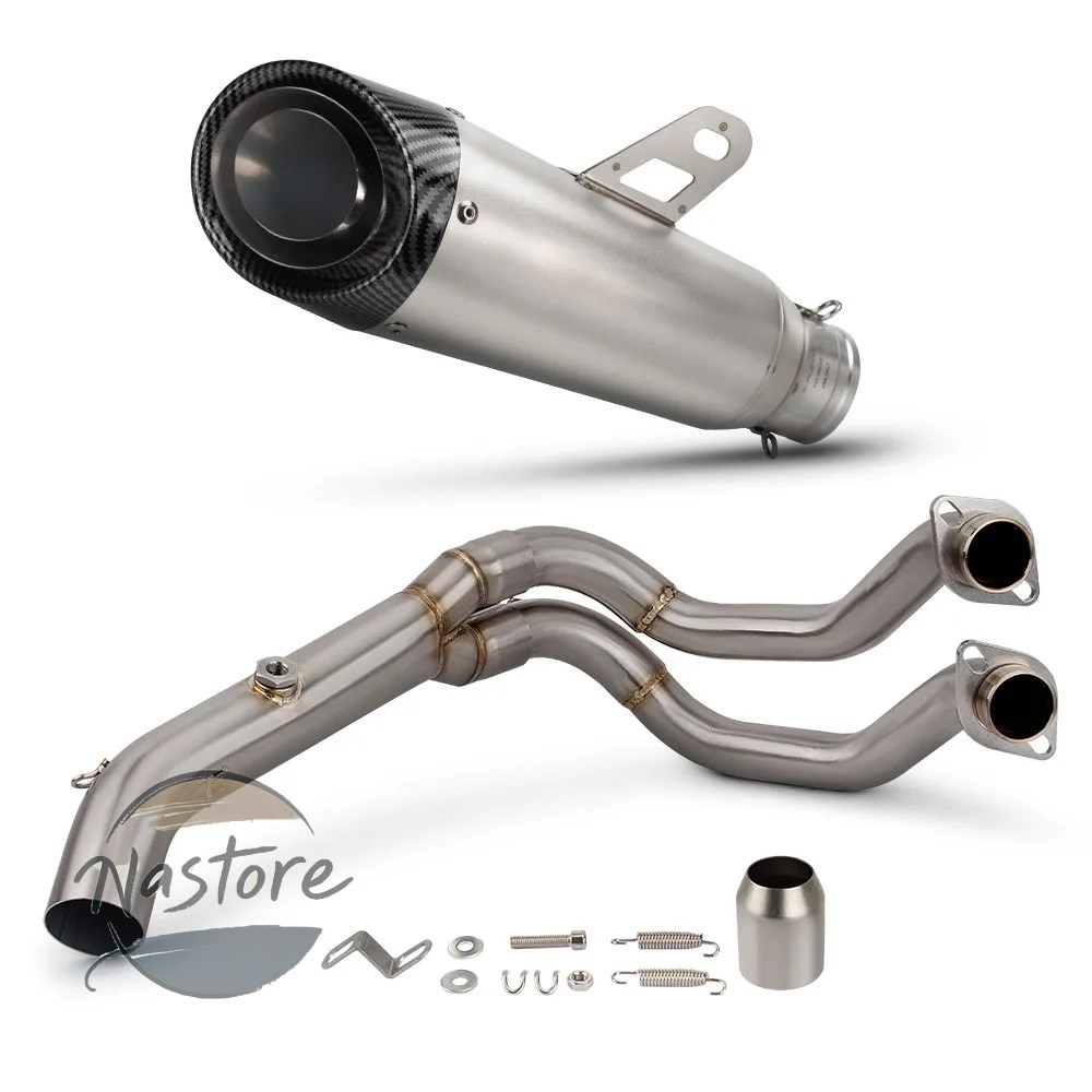 並行輸入品 バイク フロント マフラー 部品 カスタムパーツ アクセサリー カワサキ ニンジャ650 z650 2017-2025 排気フルシステム_2