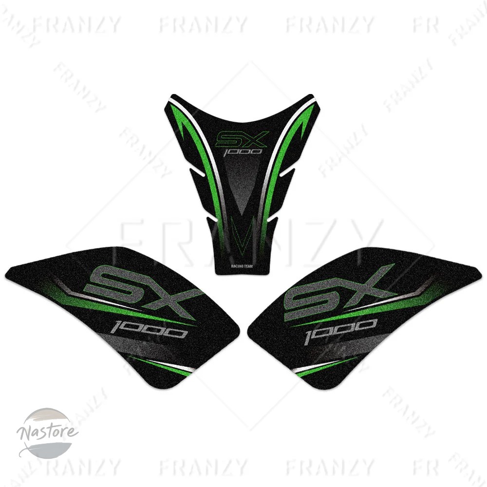 並行輸入品 バイク カスタムパーツ 3m 燃料タンクパッドステッカー プロテクター 滑り止め デカール アクセサリー ニンジャ 1000sx sx 部品 カスタムパーツ_2