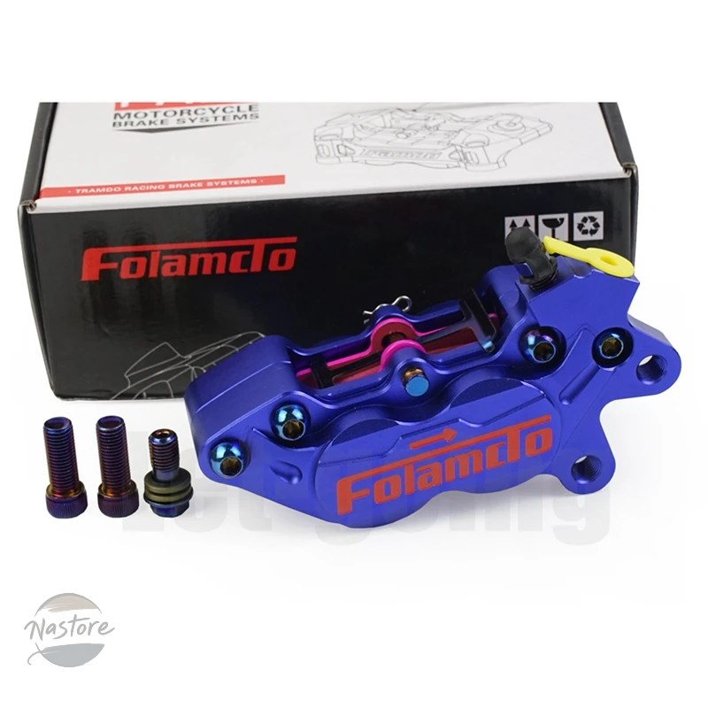 並行輸入品 スズキ suzuki バイク ブレーキ ヤマハ ビッグ4ピストンディスクキャリパーポンプ40mmピッチング fast 53mmブラケット カワサキ 部品の画像